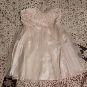 NEW Forever 21 Pink 3D Flower Tulle Dress/Tunic